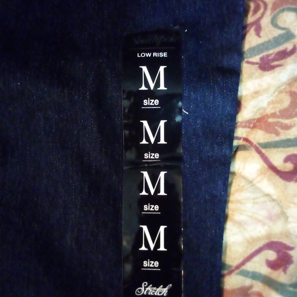 Southpole Distressed Style Designer Stretch Demin Jeans Pants Women's Sz M Blue - Picture 8 of 9